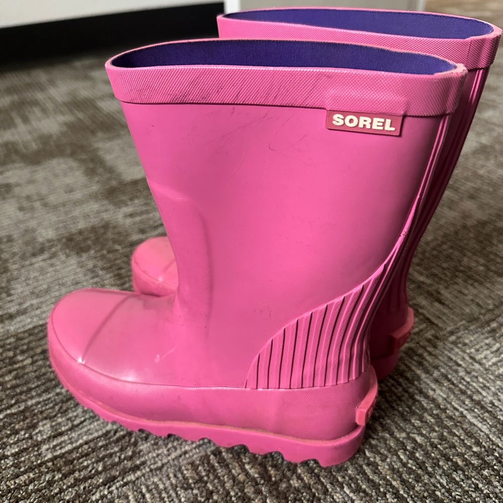Sorel Joan Short Waterproof Rain Rubber Boots Youth size 3 - Picture 2 of 7